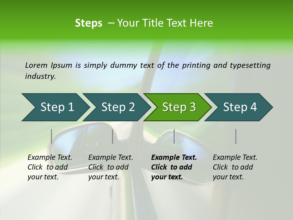 Automobile Outside Zoom PowerPoint Template