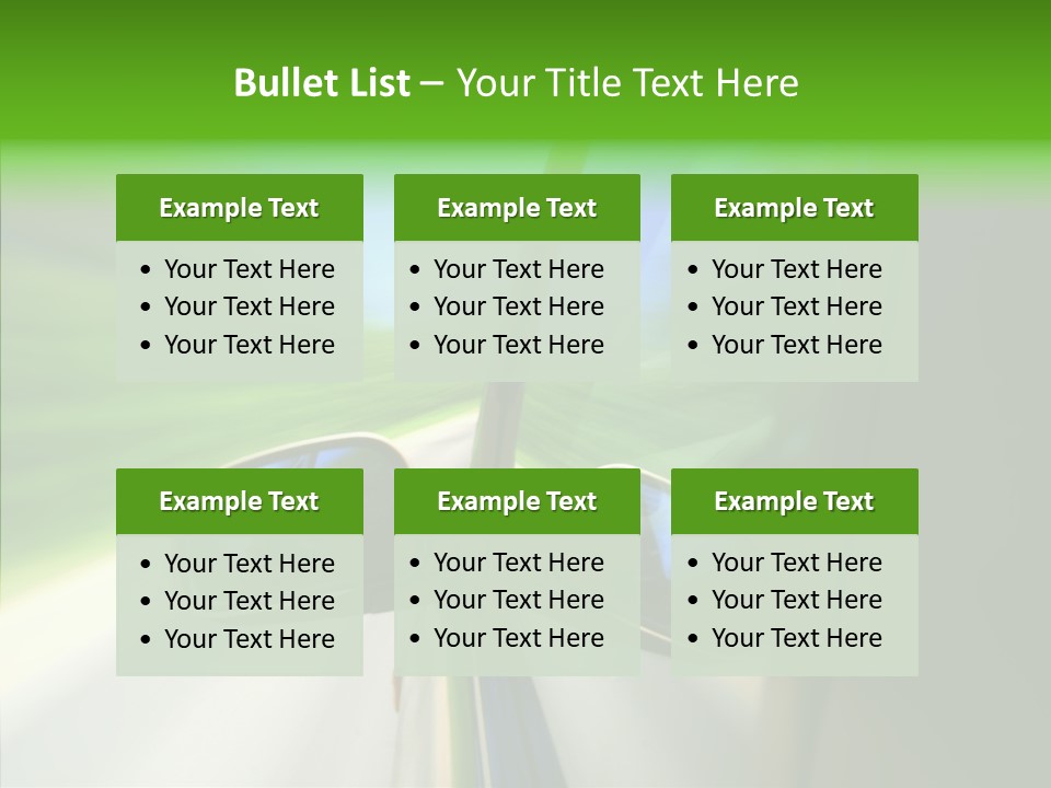 Automobile Outside Zoom PowerPoint Template