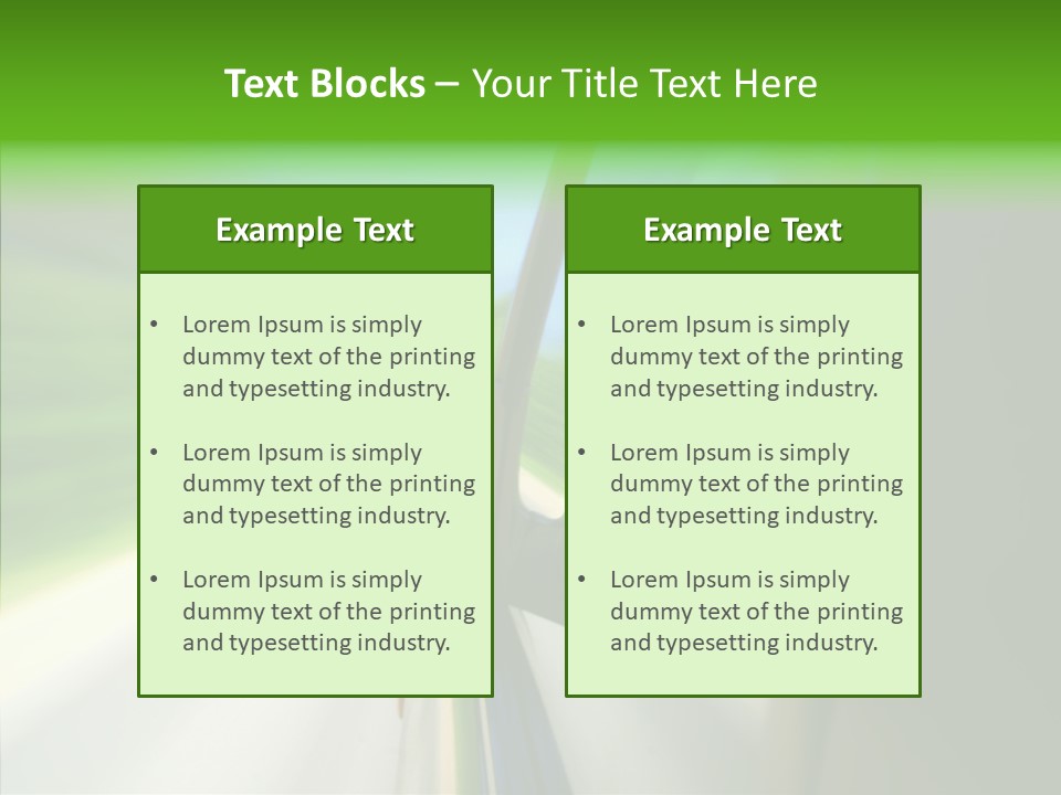 Automobile Outside Zoom PowerPoint Template