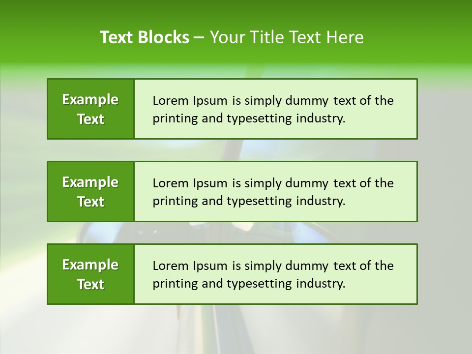 Automobile Outside Zoom PowerPoint Template