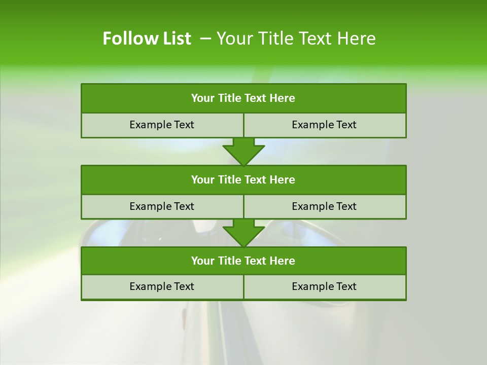 Automobile Outside Zoom PowerPoint Template