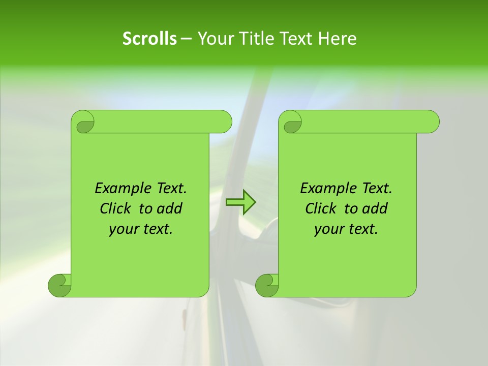 Automobile Outside Zoom PowerPoint Template