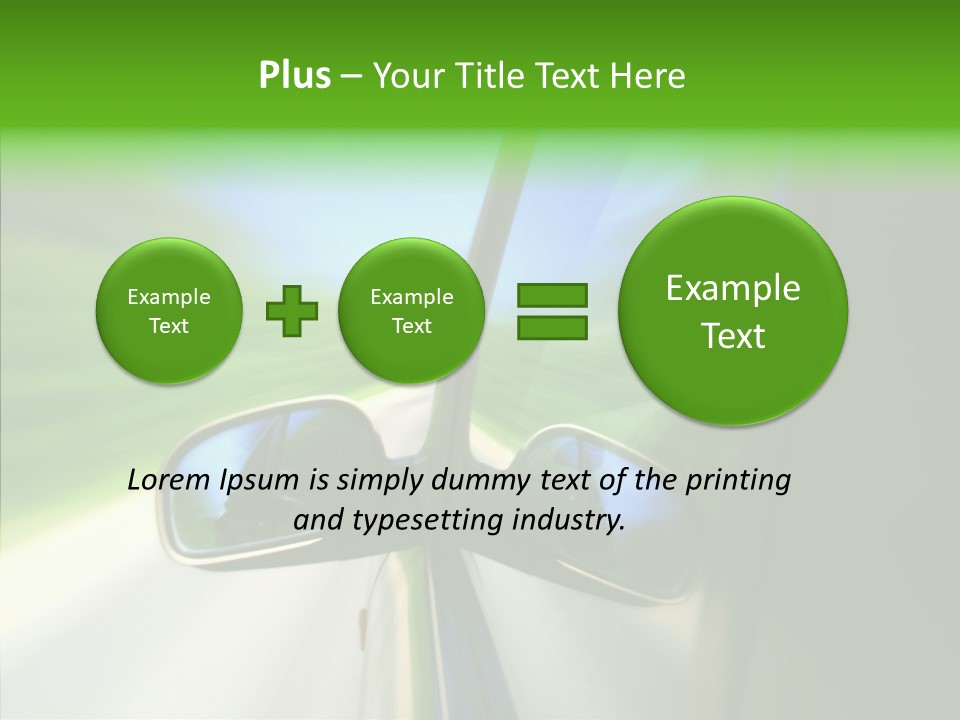 Automobile Outside Zoom PowerPoint Template