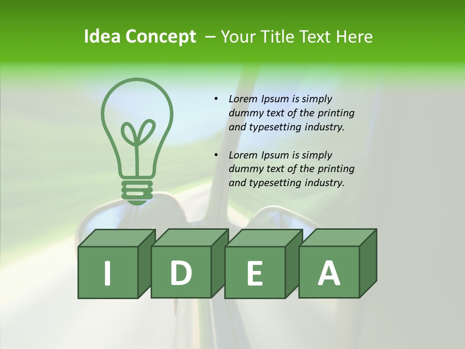 Automobile Outside Zoom PowerPoint Template