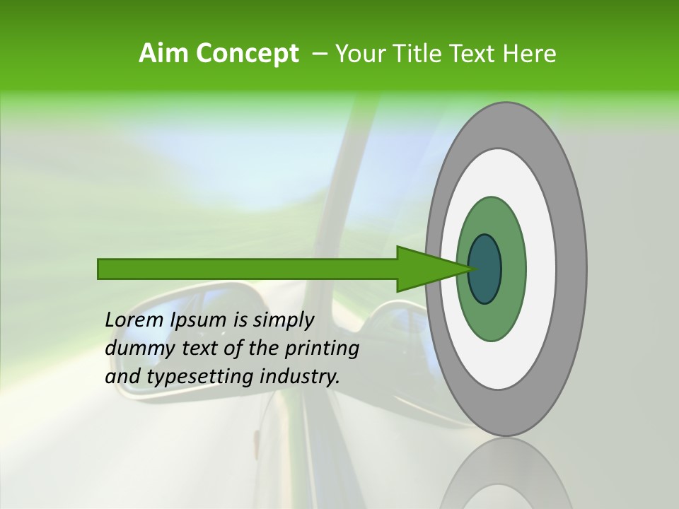 Automobile Outside Zoom PowerPoint Template