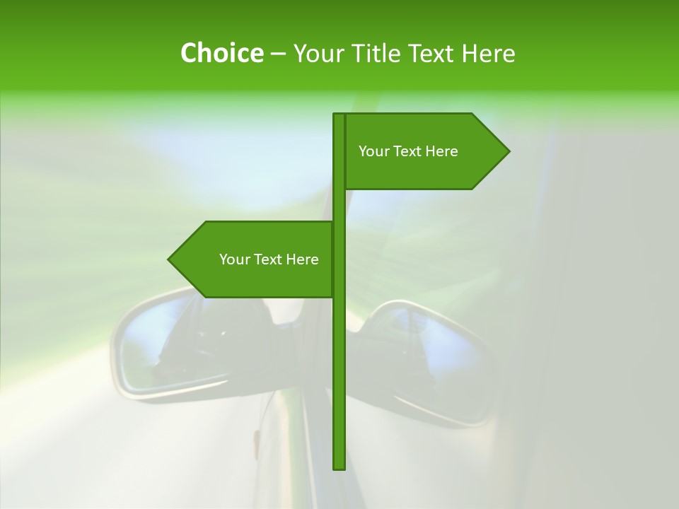Automobile Outside Zoom PowerPoint Template