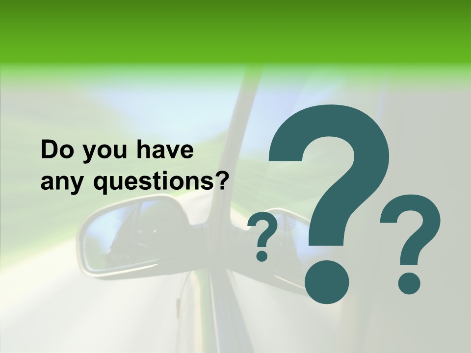 Automobile Outside Zoom PowerPoint Template