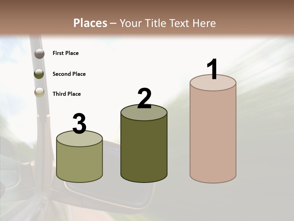 Rear View Auto Accident PowerPoint Template