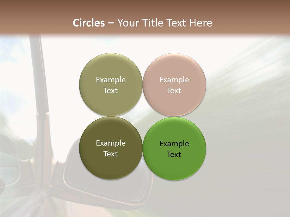 Rear View Auto Accident PowerPoint Template