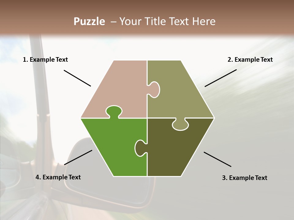 Rear View Auto Accident PowerPoint Template