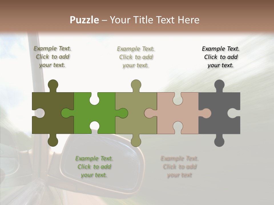 Rear View Auto Accident PowerPoint Template