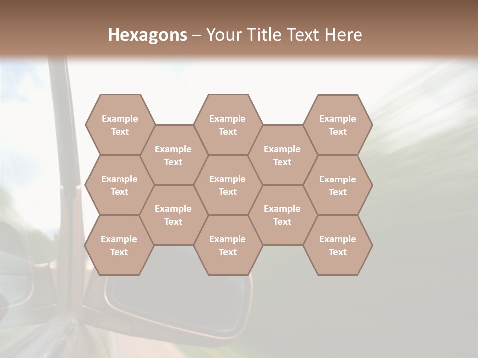 Rear View Auto Accident PowerPoint Template