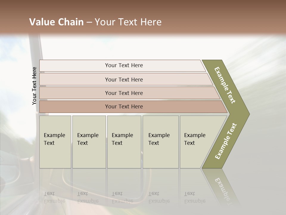 Rear View Auto Accident PowerPoint Template
