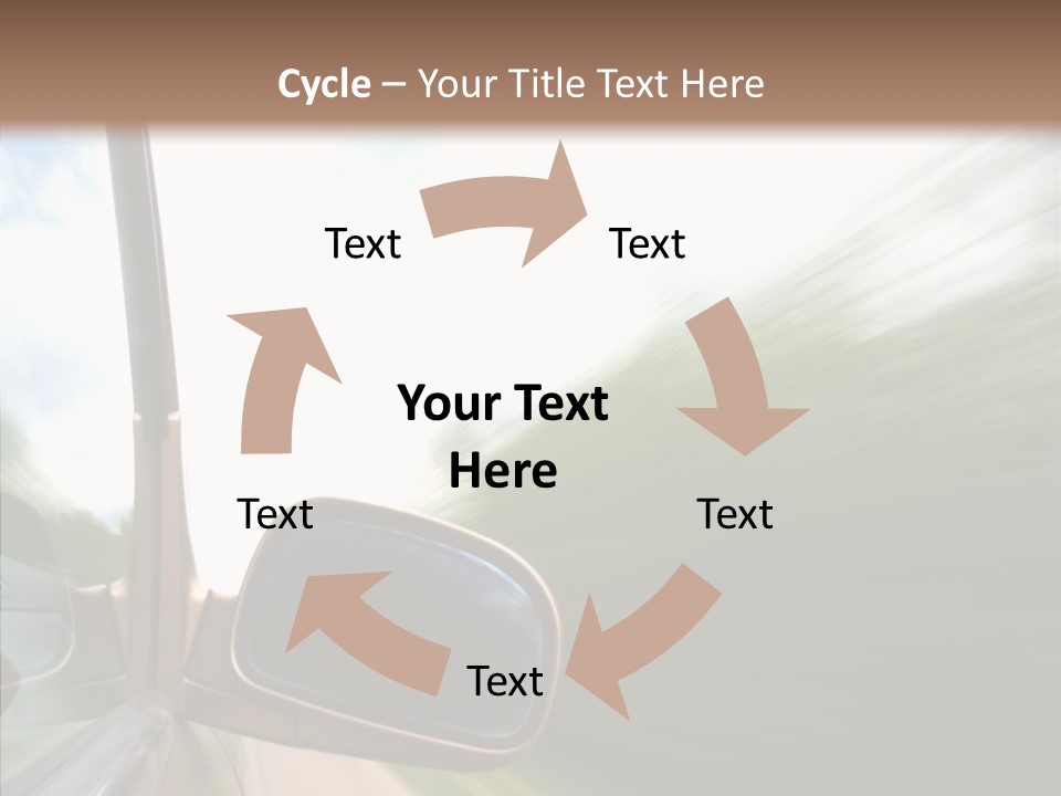 Rear View Auto Accident PowerPoint Template
