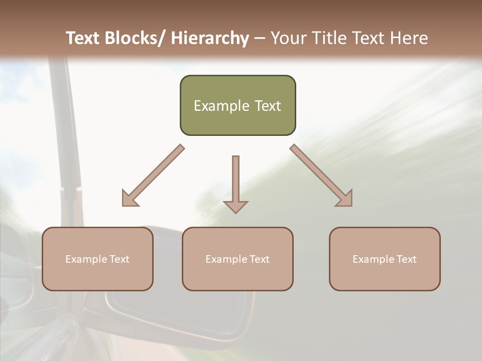 Rear View Auto Accident PowerPoint Template
