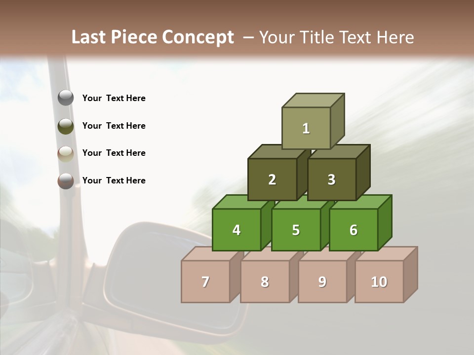 Rear View Auto Accident PowerPoint Template