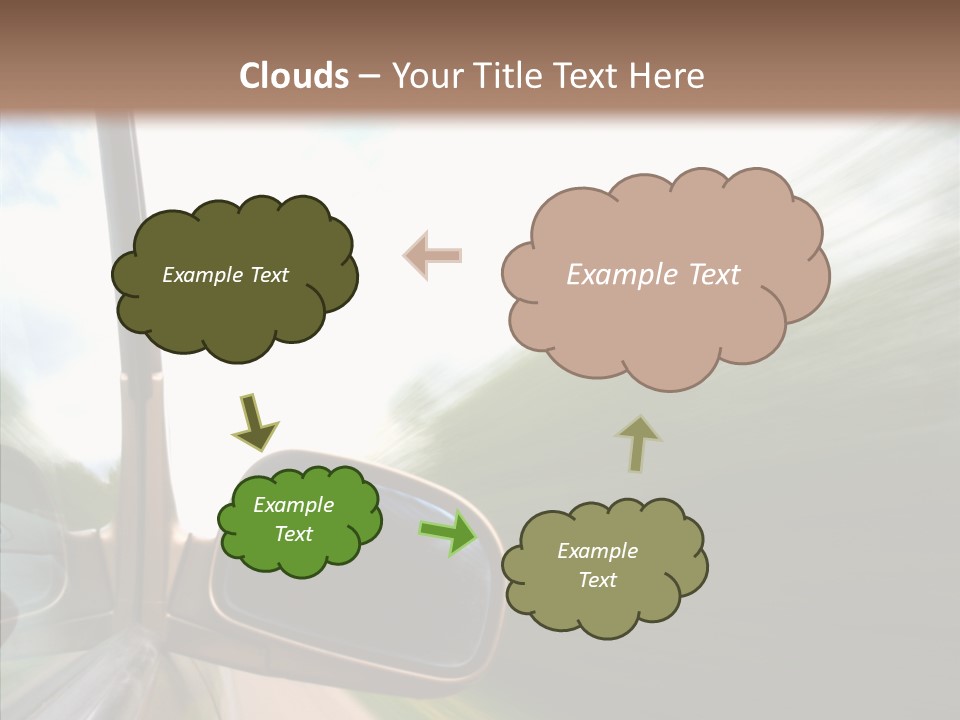 Rear View Auto Accident PowerPoint Template