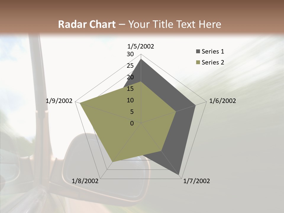 Rear View Auto Accident PowerPoint Template