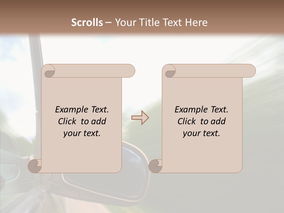Rear View Auto Accident PowerPoint Template