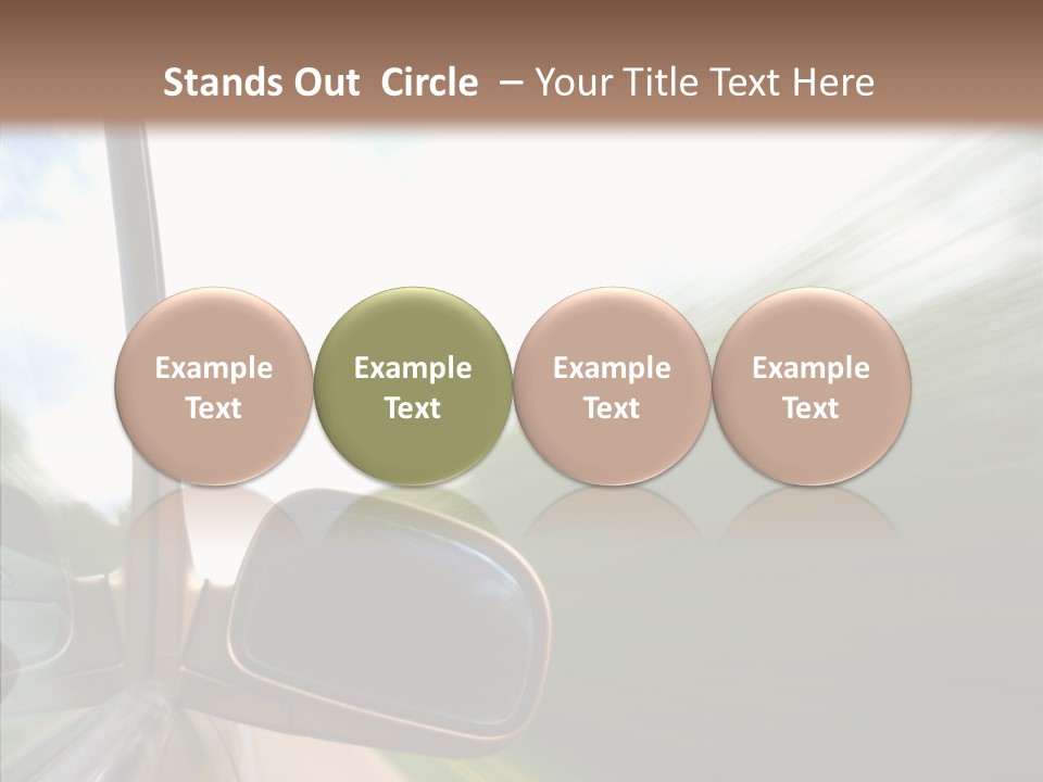Rear View Auto Accident PowerPoint Template