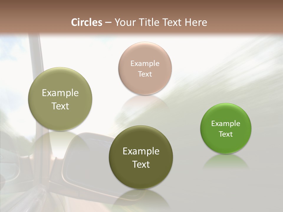 Rear View Auto Accident PowerPoint Template