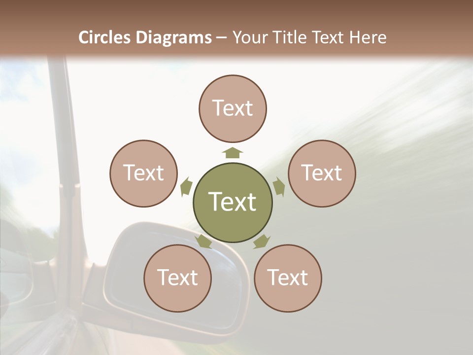 Rear View Auto Accident PowerPoint Template