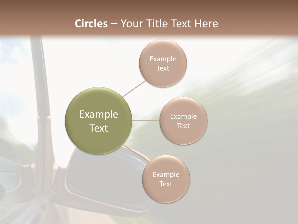 Rear View Auto Accident PowerPoint Template