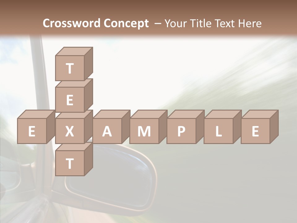 Rear View Auto Accident PowerPoint Template