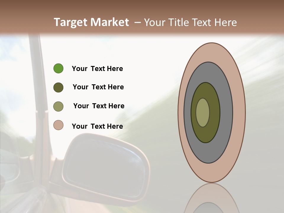 Rear View Auto Accident PowerPoint Template