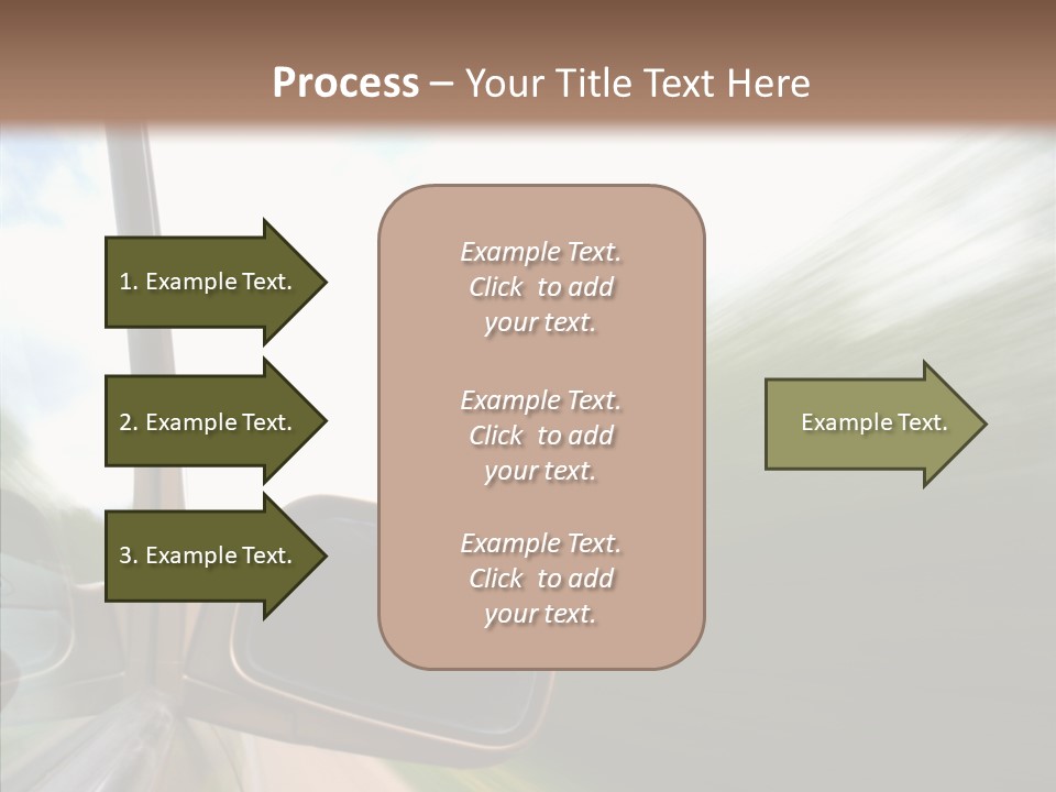 Rear View Auto Accident PowerPoint Template