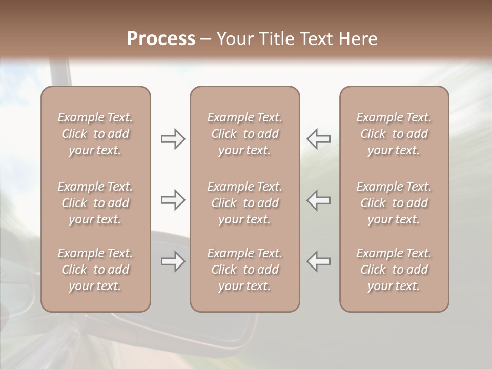 Rear View Auto Accident PowerPoint Template