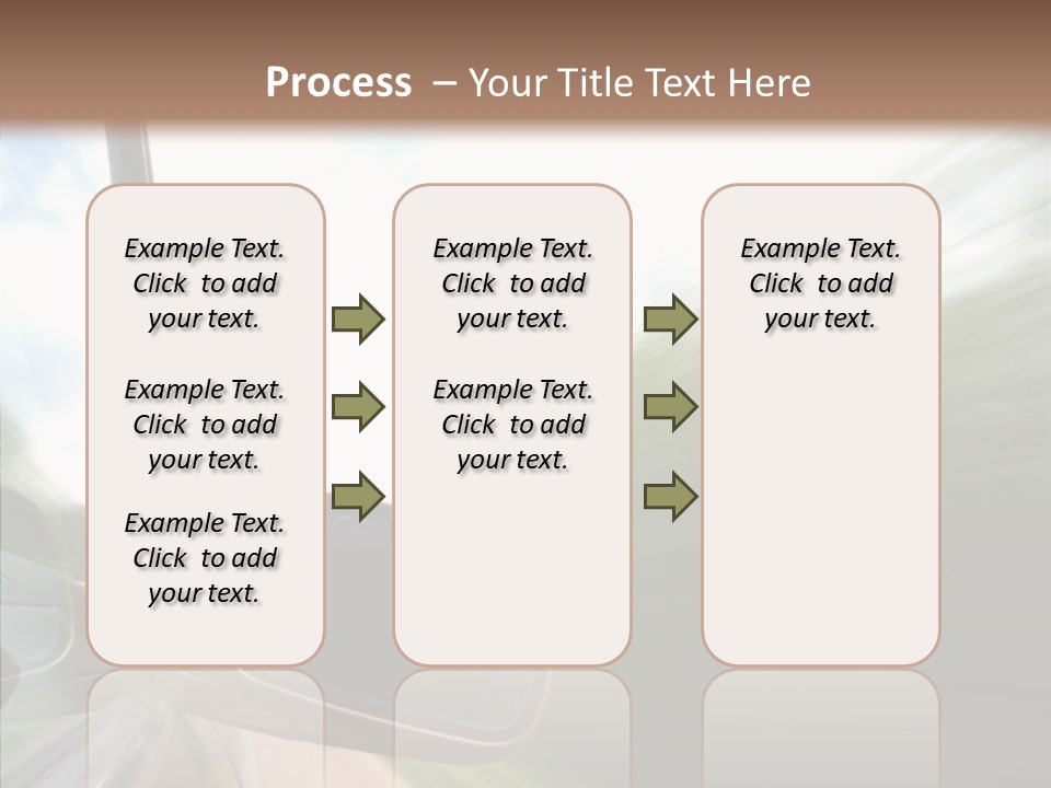 Rear View Auto Accident PowerPoint Template