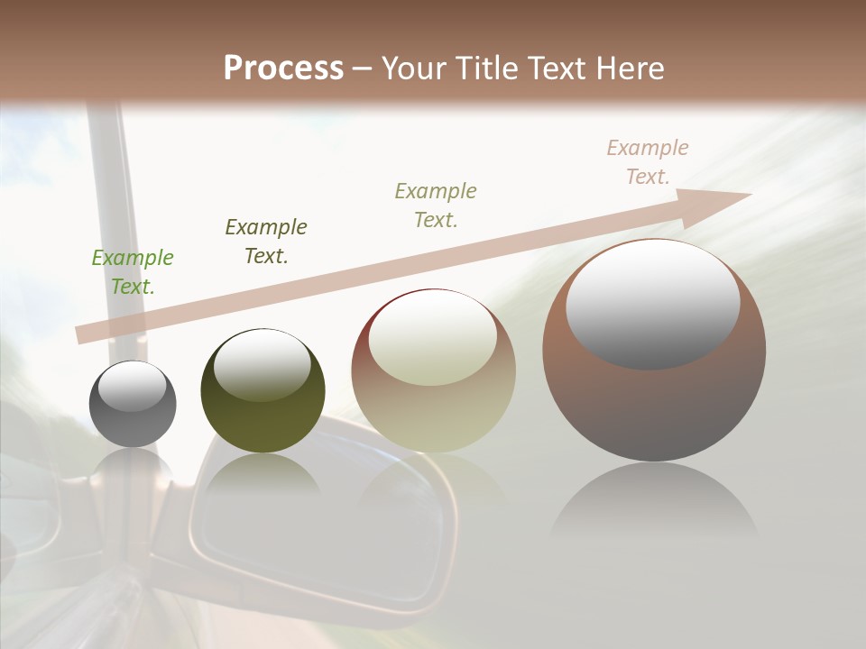 Rear View Auto Accident PowerPoint Template