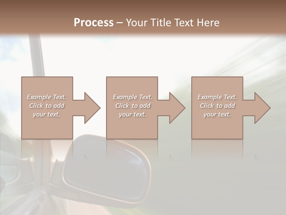 Rear View Auto Accident PowerPoint Template