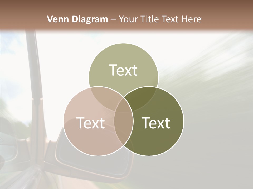 Rear View Auto Accident PowerPoint Template