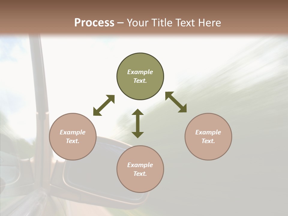Rear View Auto Accident PowerPoint Template