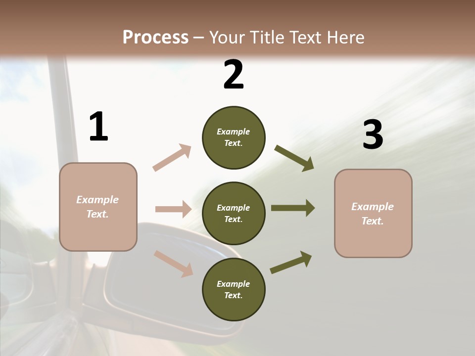 Rear View Auto Accident PowerPoint Template