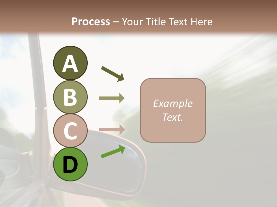 Rear View Auto Accident PowerPoint Template