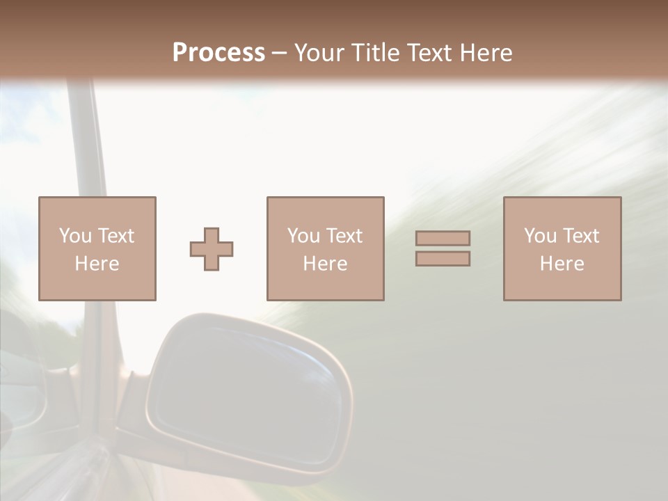 Rear View Auto Accident PowerPoint Template