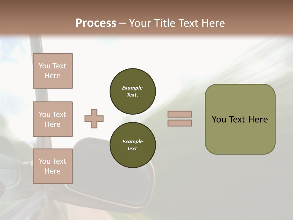 Rear View Auto Accident PowerPoint Template