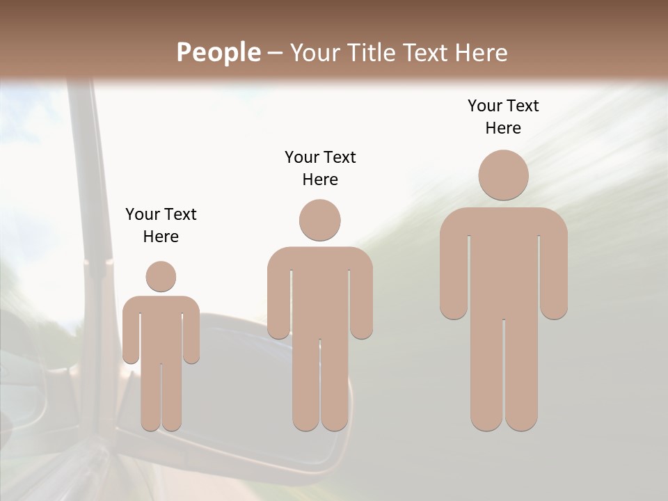 Rear View Auto Accident PowerPoint Template