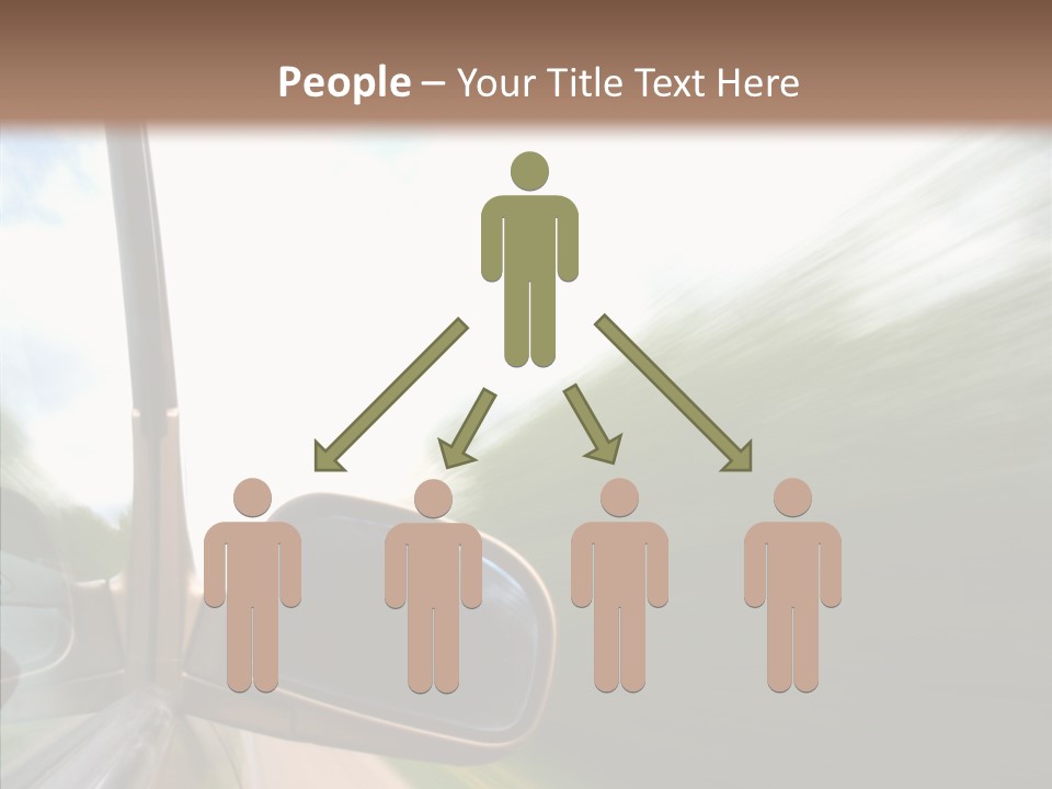 Rear View Auto Accident PowerPoint Template