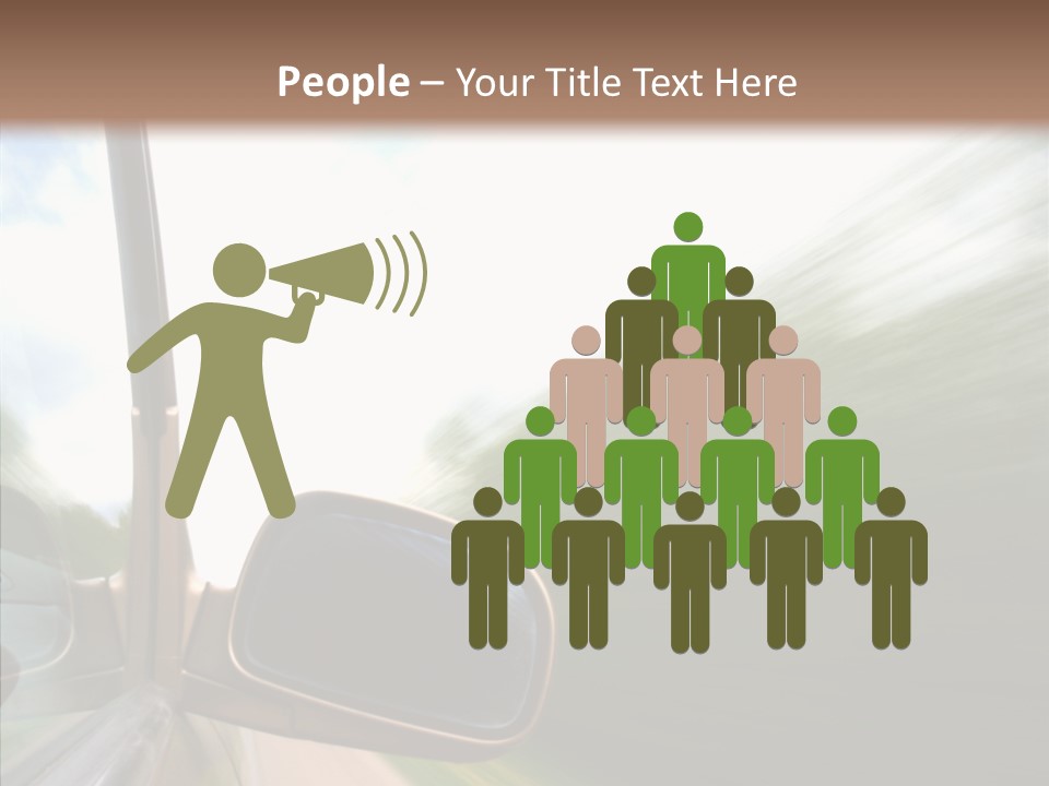 Rear View Auto Accident PowerPoint Template