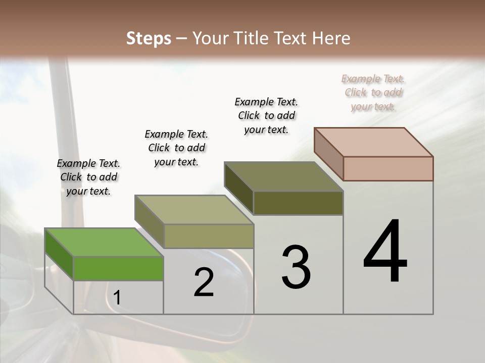 Rear View Auto Accident PowerPoint Template