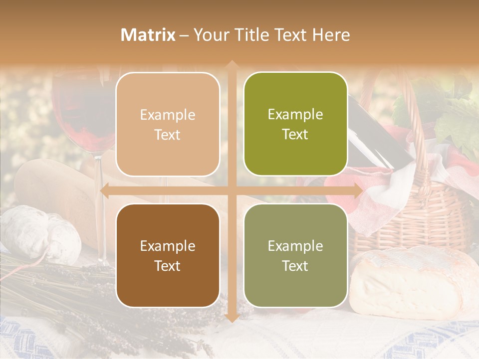 Wineglass Harvest Bottle PowerPoint Template