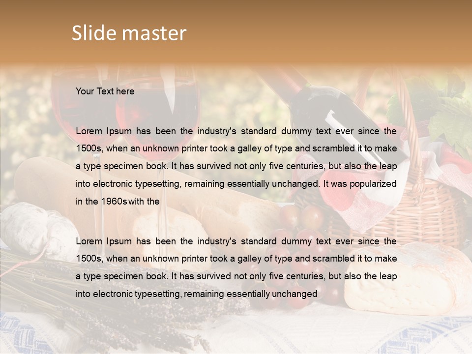 Wineglass Harvest Bottle PowerPoint Template