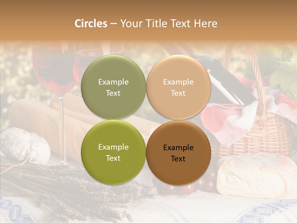 Wineglass Harvest Bottle PowerPoint Template