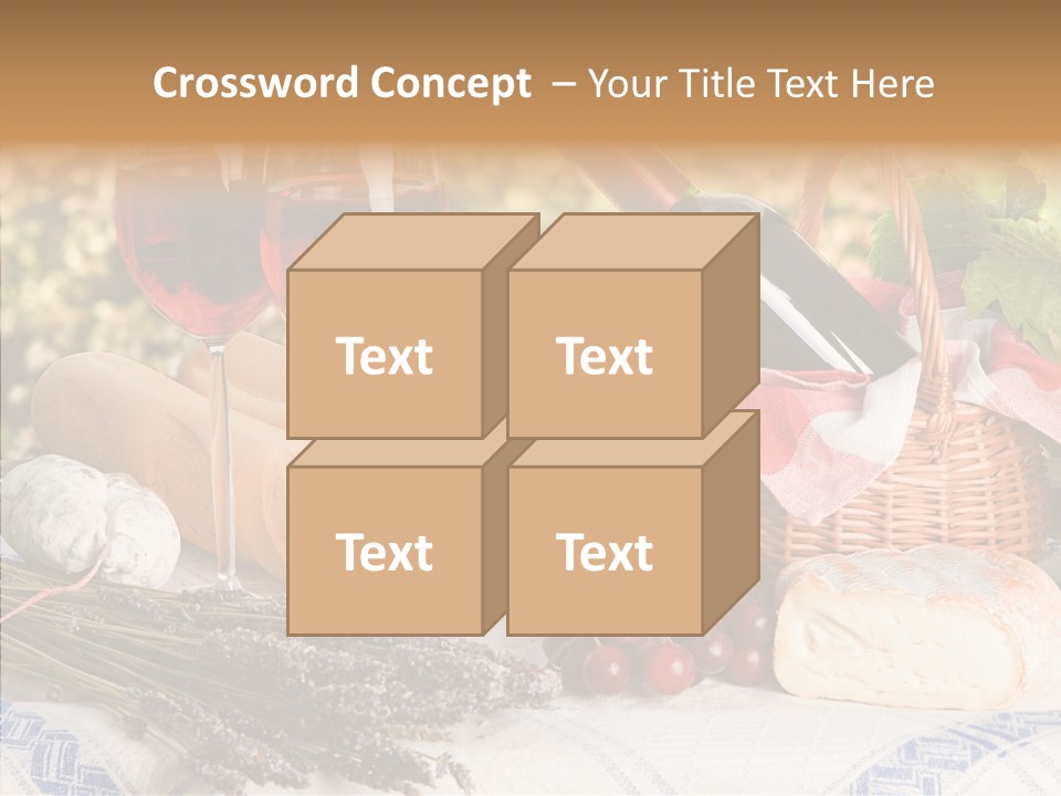 Wineglass Harvest Bottle PowerPoint Template