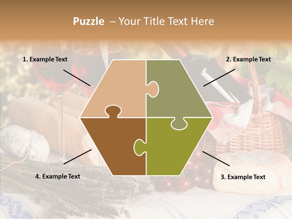 Wineglass Harvest Bottle PowerPoint Template