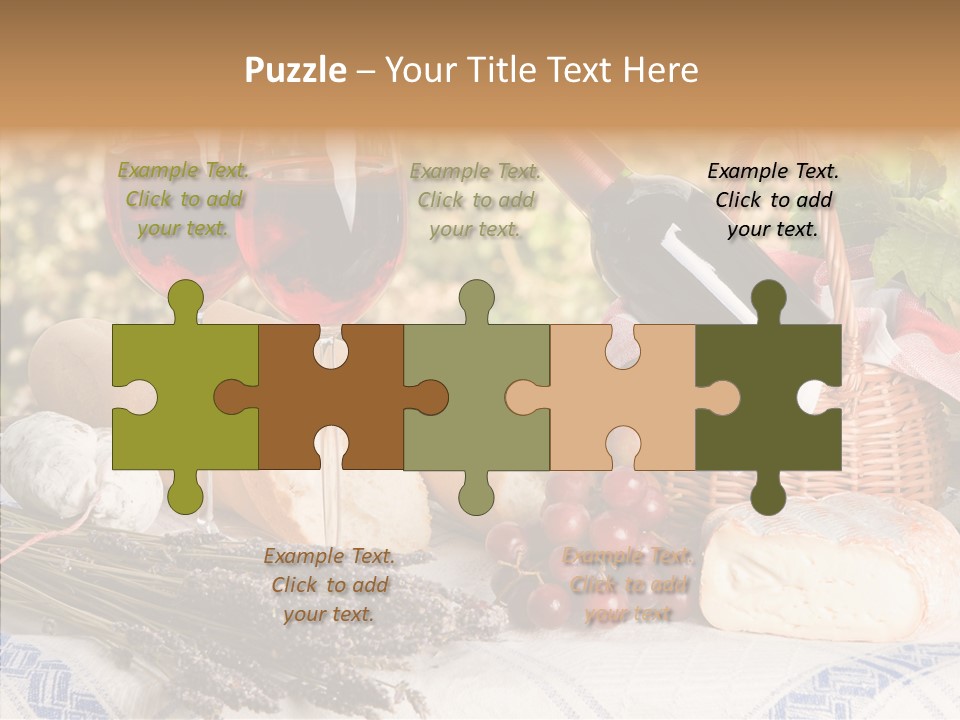 Wineglass Harvest Bottle PowerPoint Template